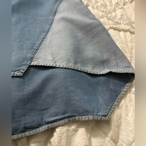 Stella Carakasi Crossroads Tencel Blue Shades Tunic. Asymmetrical Hem, Pockets - Picture 10 of 16